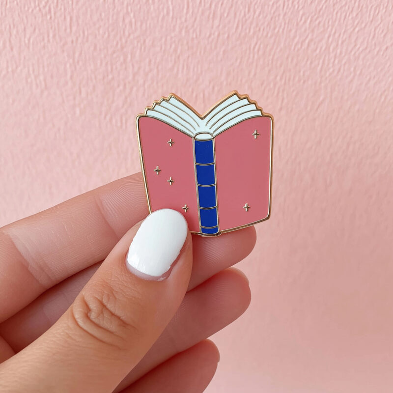 Pink Book Pin