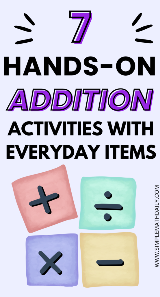 Hands-on addition activities
