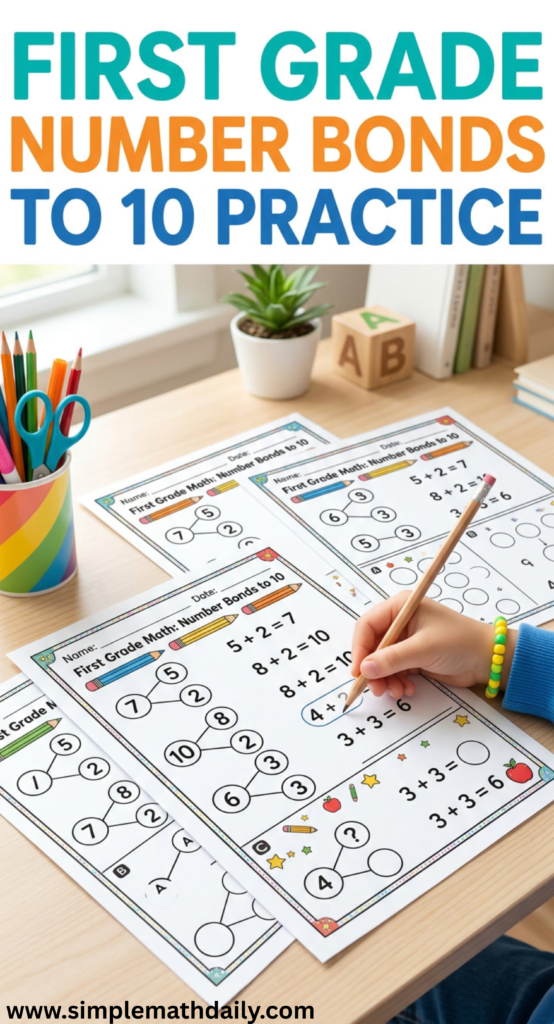 free Number bonds to 10 worksheets
