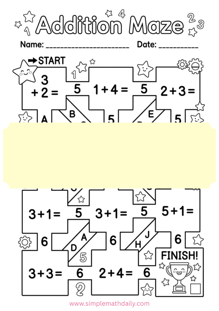 single digit addition worksheets