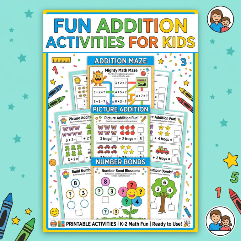 free addition worksheets grade 1